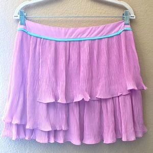 LILAC TIERED MINISKIRT